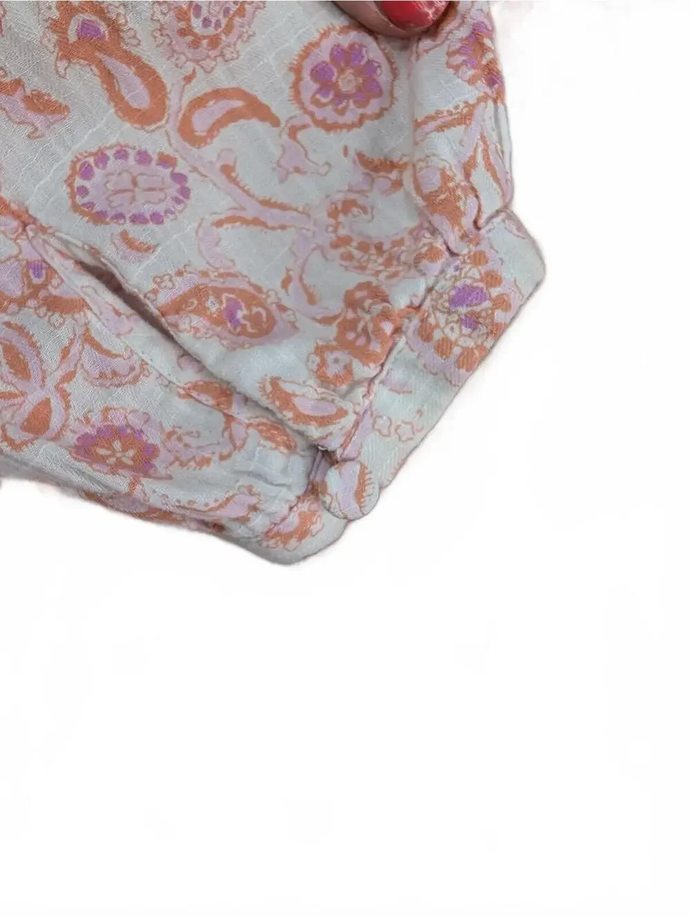 J.Crew‎ Women's Long Sleeve Soft Gauze Garden in Whimsy Paisley 100% Cotton- L